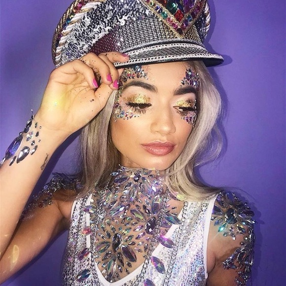 ALL IN ONE FESTIVAL FACE JEWELS- Blue drip - Picture 3 of 3